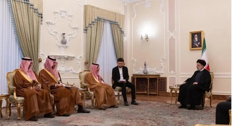سعودی وزیر خارجہ کی تہران میں ایرانی صدر سے ملاقات