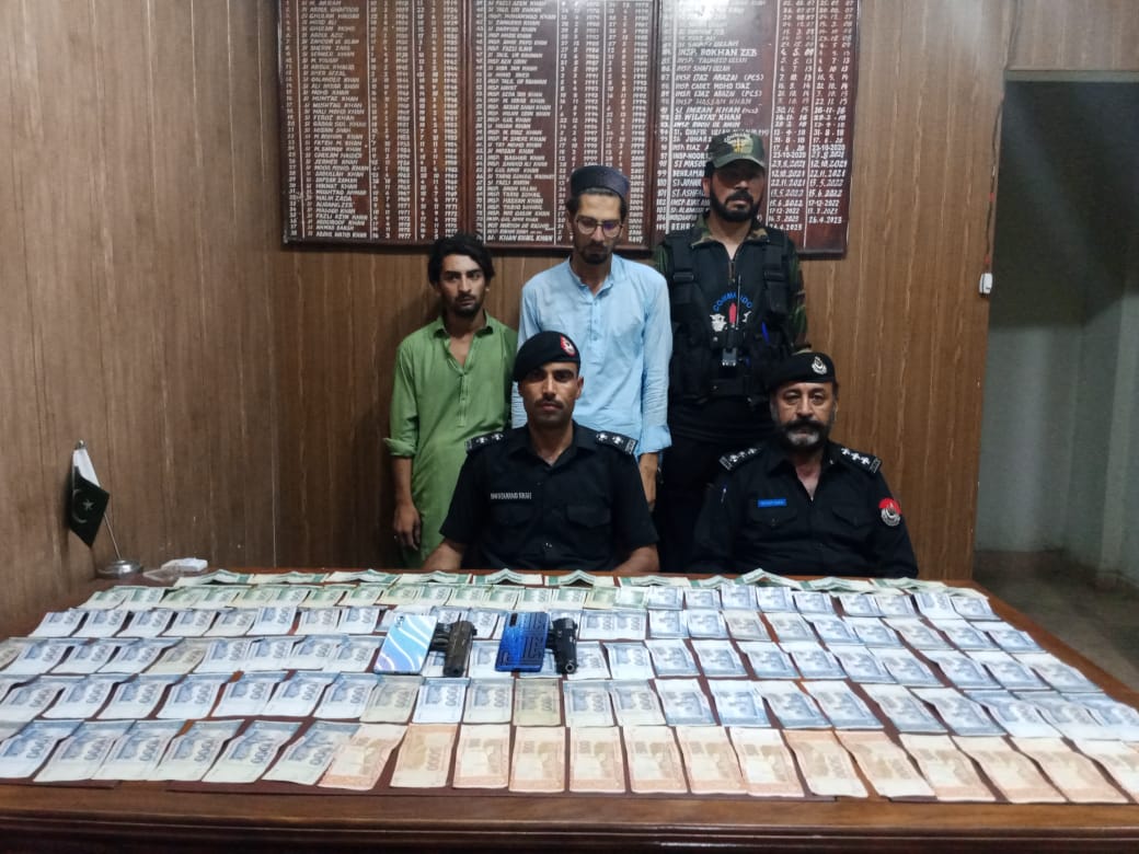 چارسدہ : راہزن گینگ کے 2 خطرناک کارندے گرفتار