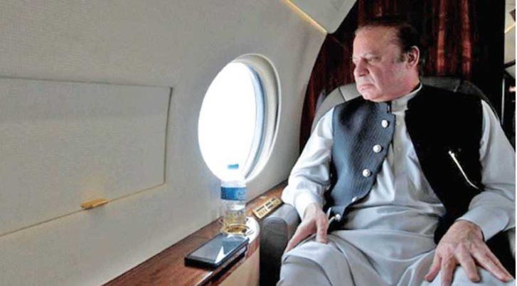 پاکستان واپسی کے لئے نواز شریف لندن سے سعودی عرب کیلئے روانہ