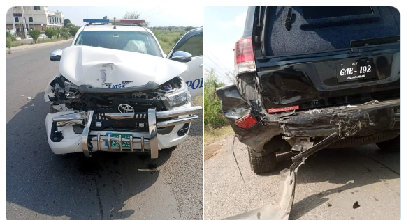 راجہ پرویز اشرف کی گاڑی کو حادثہ