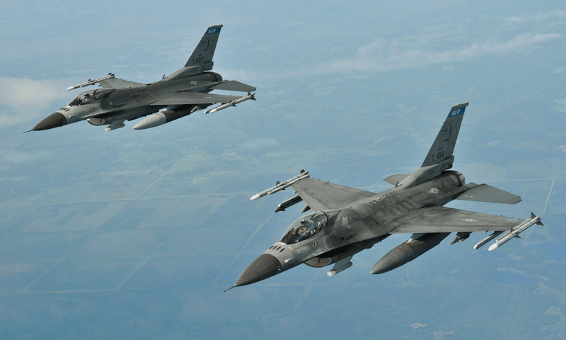 امریکا کا  ایف 16 طیارے خلیج بھیجنے کا اعلان