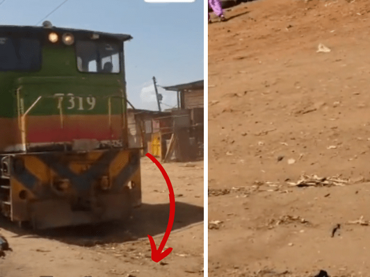 ڈرائیور نے ٹرین کو حادثے سے بچا لیا