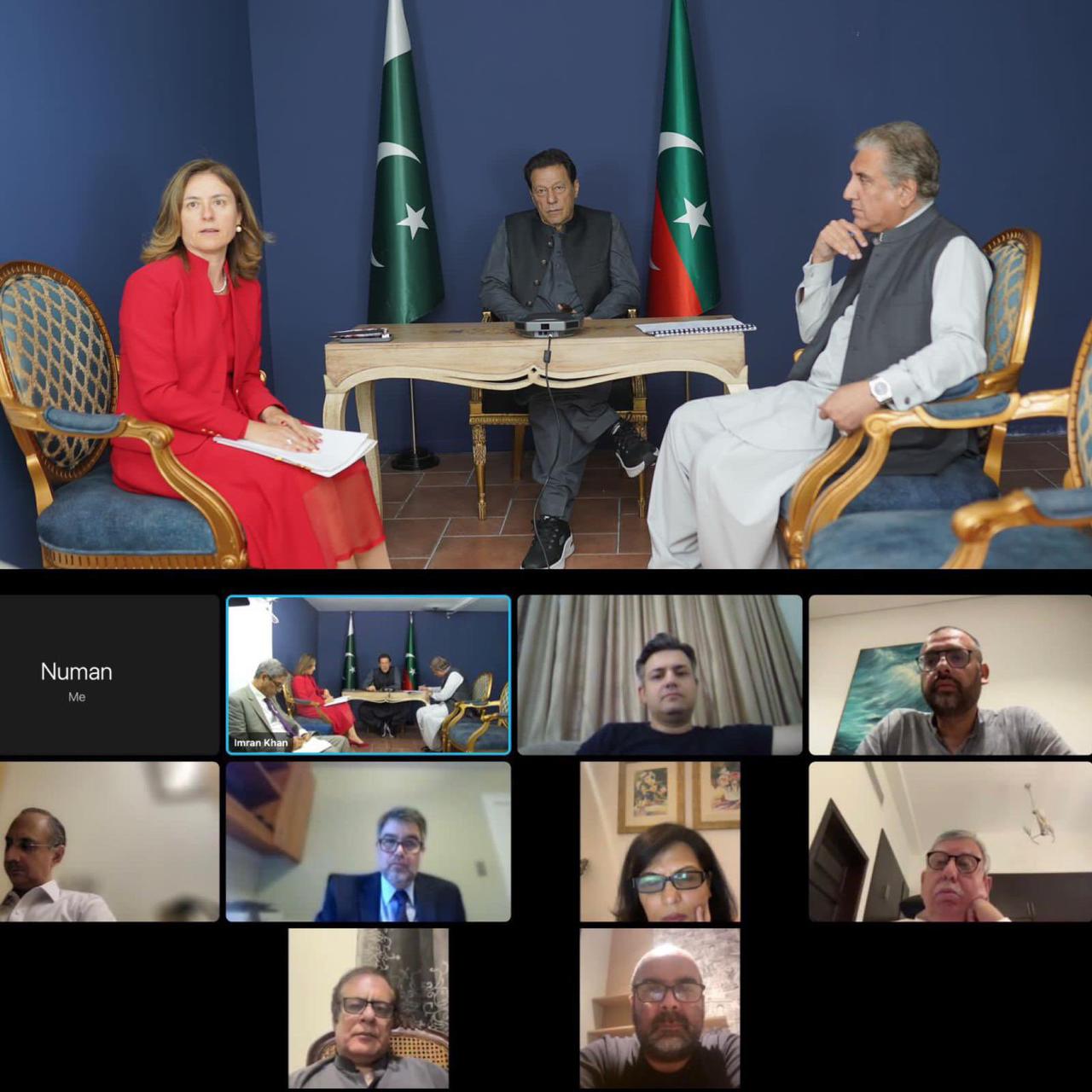 آئی ایم ایف کے وفد کی  عمران خان سے ملاقات