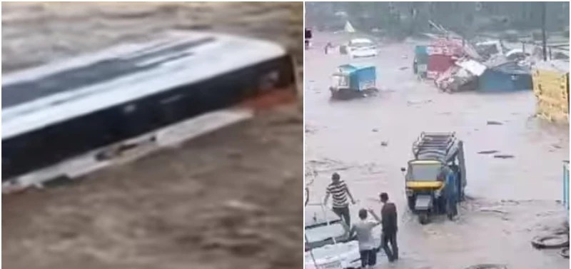 بھارت میں طوفانی بارشوں اور سیلابی ریلوں سے تباہی،مزید بارشوں کی پیشگوئی