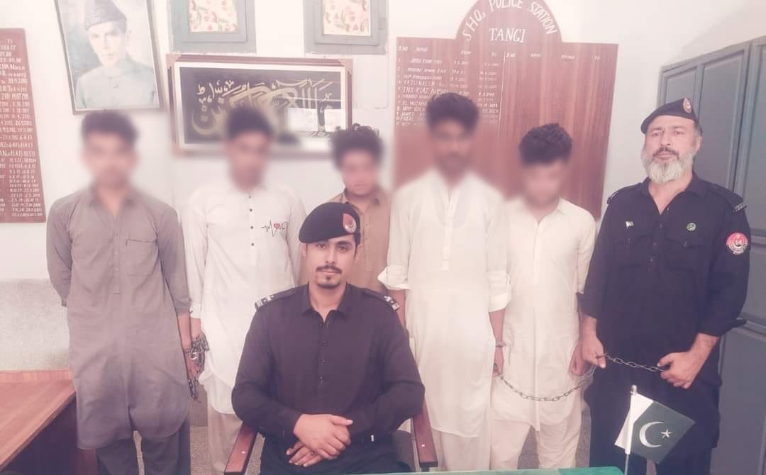 چارسدہ،بچے کو جنسی زیادتی کا نشانہ بنانے والے 5 ملزمان گرفتار