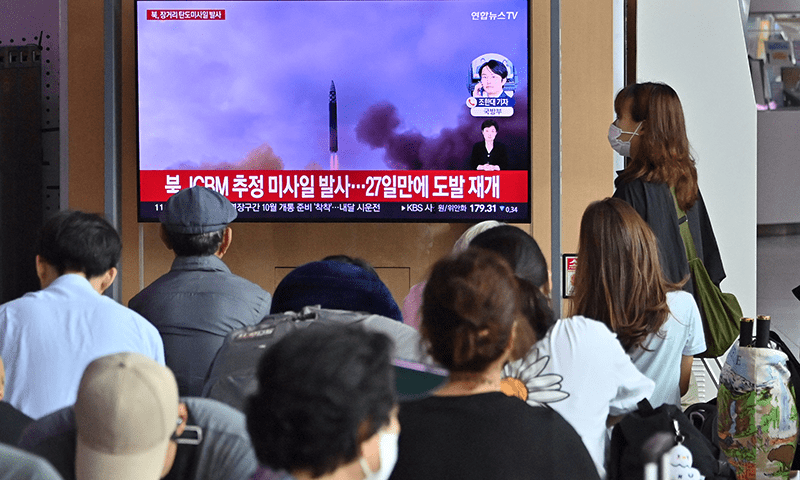 شمالی کوریا نے جاپانی سمندری حدود کے قریب بیلسٹک میزائل فائر کر دیا