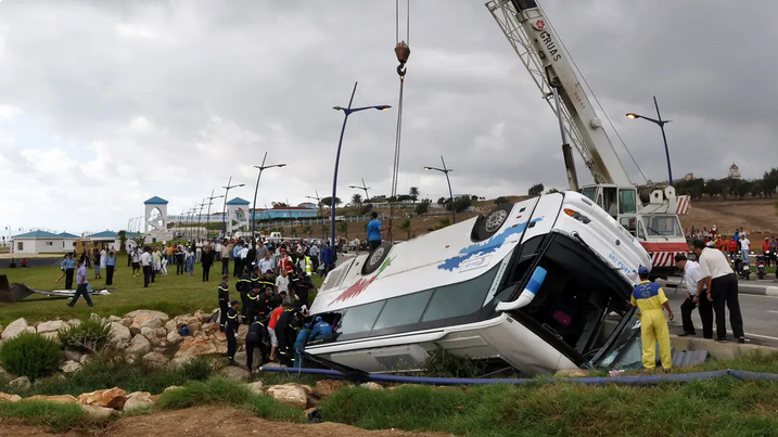 مراکش؛ ٹریفک حادثے میں 24 افراد جاں بحق