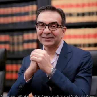 نگراں وفاقی وزیر توانائی محمد علی کام کیلئے پرجوش