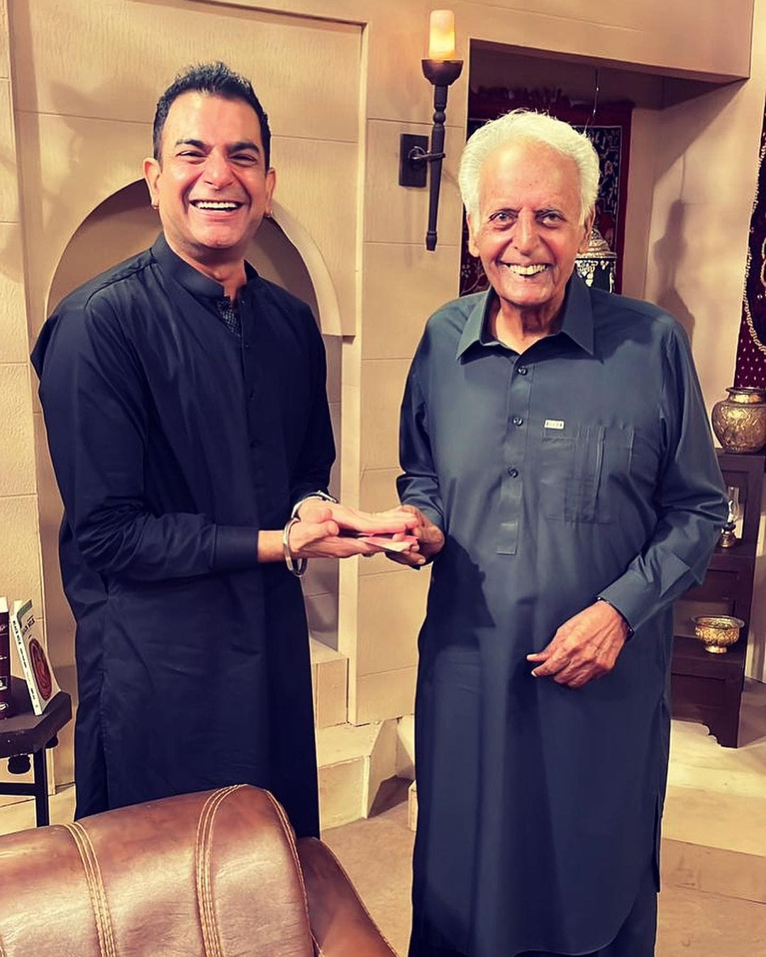 سرمد کھوسٹ کی مستنصر حسین تار ڑ کے ساتھ ملاقات