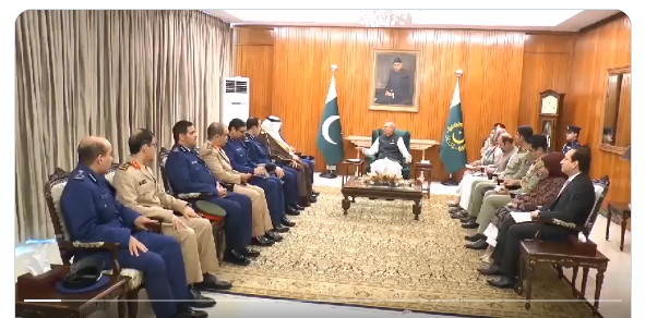 صدر مملکت سے سعودی چیف آف جنرل اسٹاف کی ملاقات