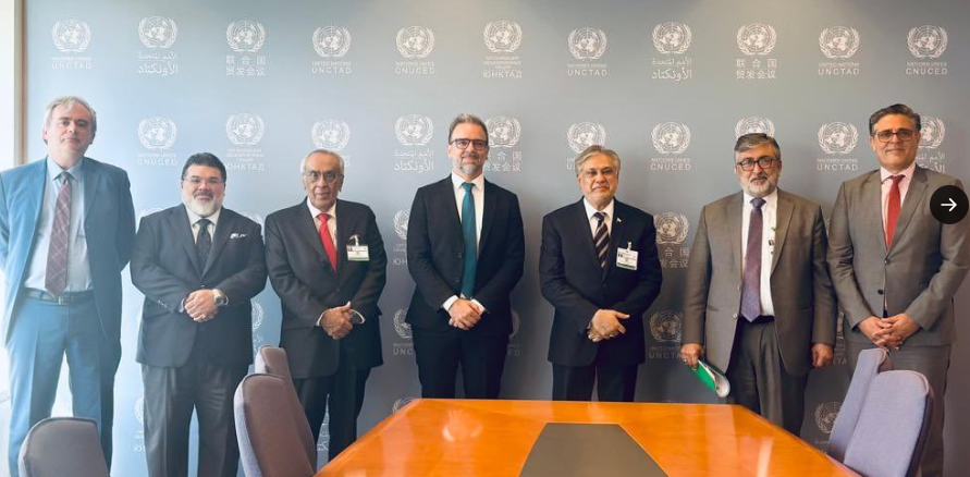 سینیٹر اسحاق ڈار کی زیر قیادت سینیٹ آف پاکستان کے وفد کا دورہ اقوام متحدہ