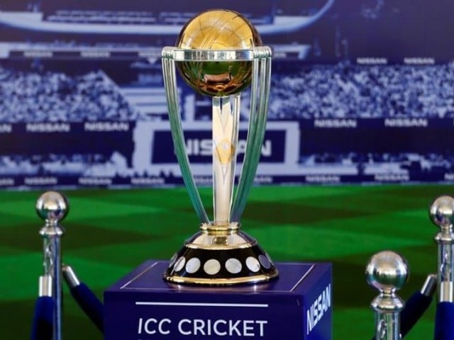 آئی سی سی کی ورلڈکپ ٹرافی پاکستان پہنچ گئی