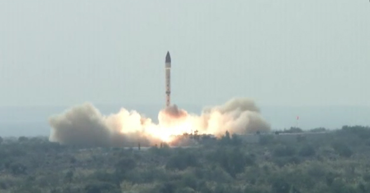 پاکستان کا ابابیل میزائل کا کامیاب تجربہ