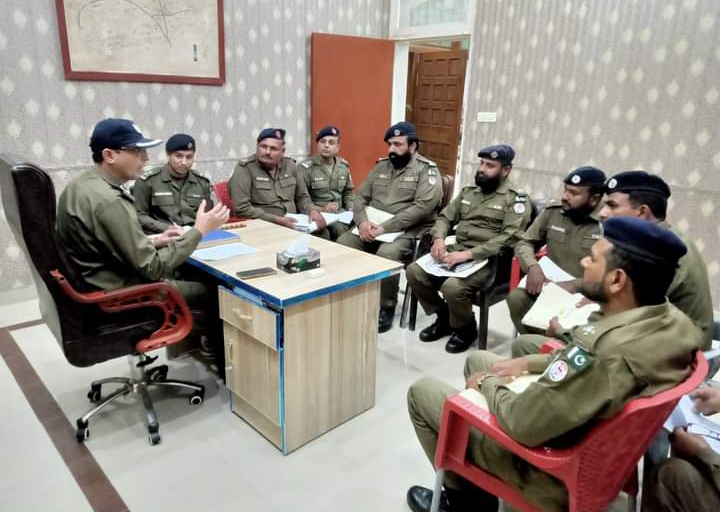 سردی و دھند  میں وارداتیں روکنے کا جائزہ لیا گیا