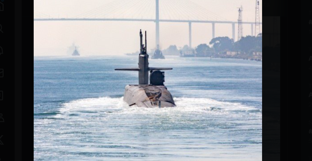 امریکہ نے جوہری میزائل آبدوز تعینات کر دی