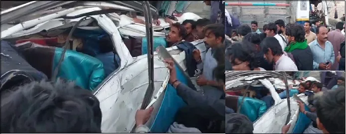 نوری آباد: انڈس ہائی وے پر خوفناک حادثہ، خاتون سمیت 8 افراد جاں بحق