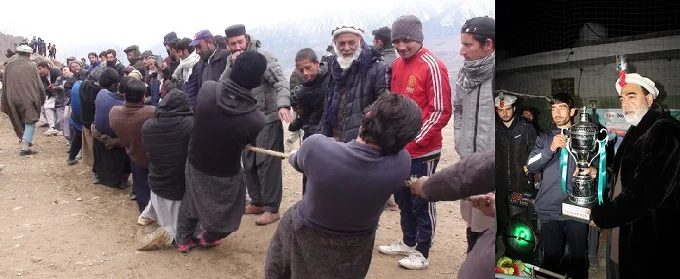 لوئرچترال:دومون کے علاقے میں رسہ کشی اور سینگور میں فٹ بال ٹورنامنٹ اختتام پذیر