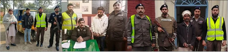 سیالکوٹ :پٹرولنگ پوسٹ گلوٹیاں موڑ کی سماج دشمن عناصر کے خلاف بھرپور کارروائیاں