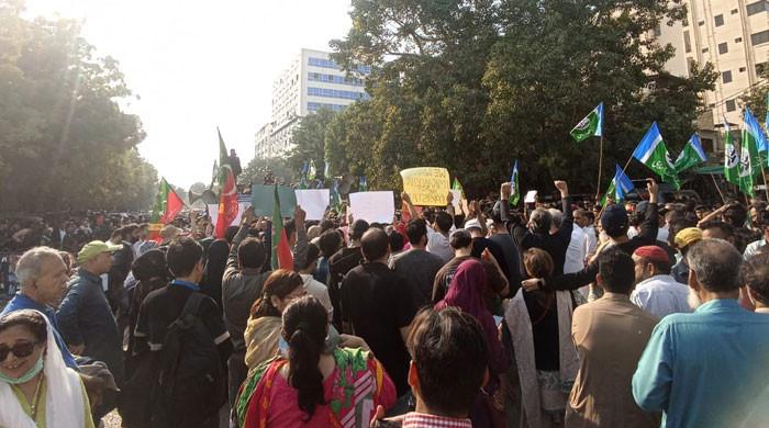 انتخابی نتائج، تحریک انصاف، جے یو آئی، جماعت اسلامی، پیپلز پارٹی کا احتجاج