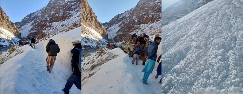 چترال :برف باری,گرم چشمہ روڈ ہر قسم کی ٹریفک کیلئے بند،آبادی کاچترال سے زمینی رابطہ منقطع