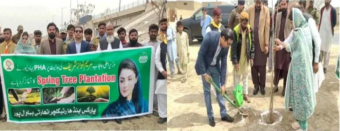 اوچ‌شریف:موسم بہار کی شجرکاری مہم کا آغاز کردیا گیا