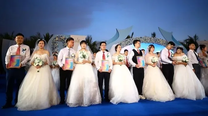 چین میں 9 سال میں پہلی مرتبہ شادی کی شرح میں اضافہ