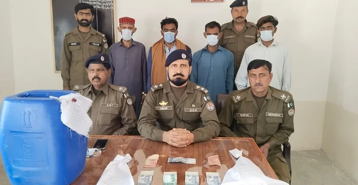 سرگودھا:تھانہ ترکھانوالہ پولیس کا ایکشن،چار ملزمان گرفتار