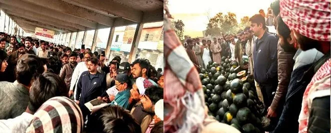 میرپورخاص:مہنگے فروٹ و سبزیوں کی فروخت کی شکایت,اسسٹنٹ کمشنر کا سبزی منڈی کا اچانک دورہ