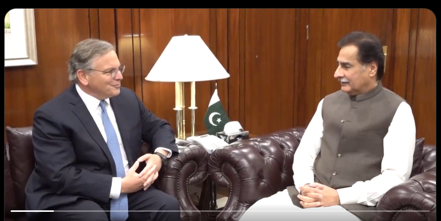 اسپیکر قومی اسمبلی سے امریکی سفیر کی ملاقات