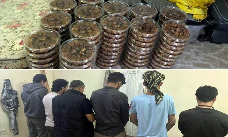سعودی عرب: غیر معیاری کھجوریں فروخت کرنے والے 7 غیر ملکی گرفتار