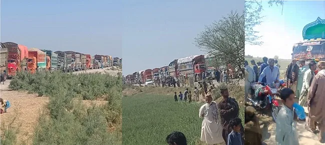 تنگوانی:ڈاکوؤں کی مسافرگاڑیوں پر فائرنگ،لوٹ مار،ڈرائیور زخمی اور اغواء،شہریوں کااحتجاج،روڈ بلاک