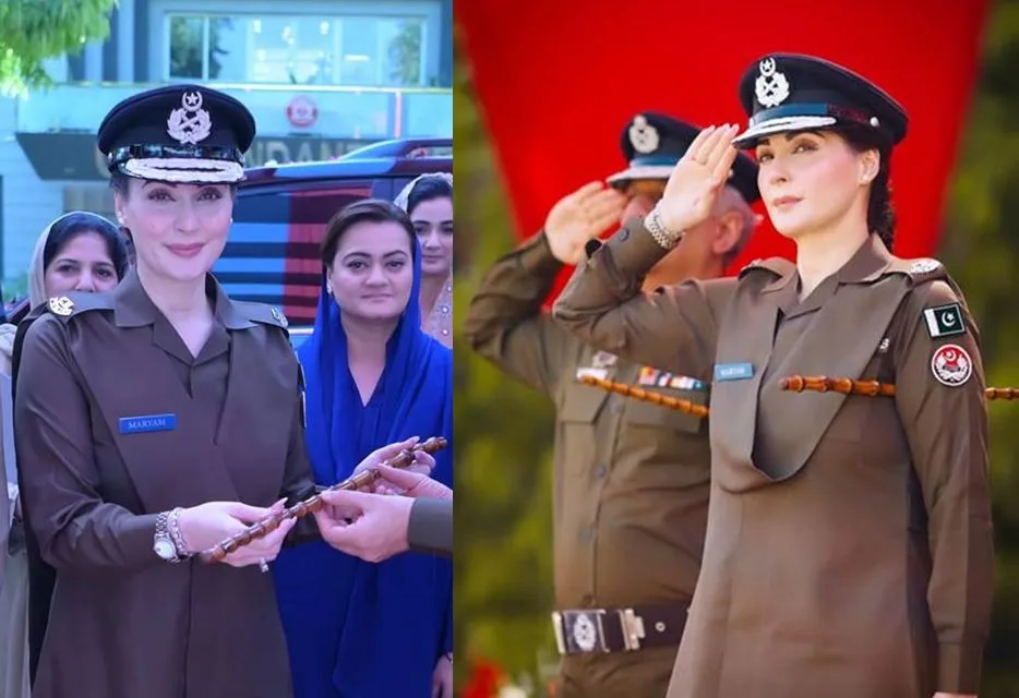 وزیراعلیٰ پنجاب مریم نواز  اب کس فورس کی وردی پہنے گی؟