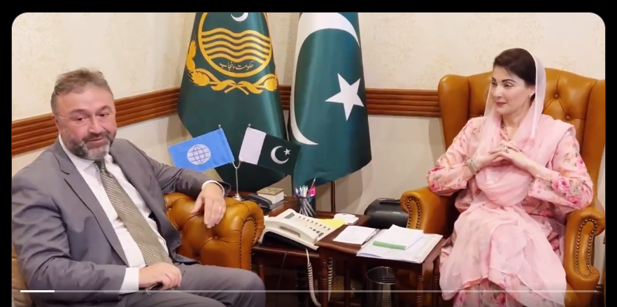 وزیراعلیٰ پنجاب  سے ورلڈ بینک کے کنٹری ڈائریکٹر ناجے بن ہاسن کی ملاقات