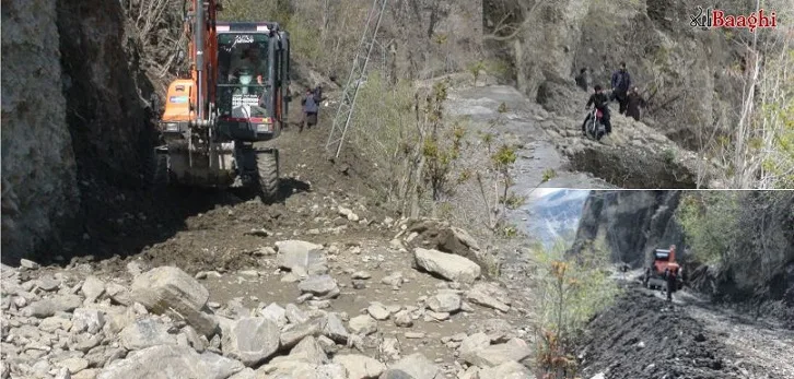چترال:بارشوں اور سیلاب کے باعث اورغوچ، شاڈوک میں محکمہ سی اینڈ ڈبلیو نے بند راستے کھولنےپر کام شروع کردیا