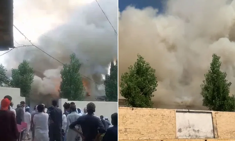 ہری پور ،سرکاری سکول میں خوفناک آتشزدگی، 1400 طالبات کوریسکیو کر لیا گیا