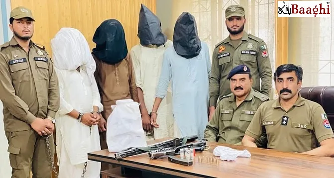 منڈی بہاؤالدین :پولیس تھانہ صدر کی کارروائی ،4 جرائم پیشہ افراد گرفتار