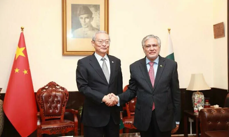 اسحاق ڈار کی بیجنگ میں شنگھائی تعاون تنظیم کے سیکریٹری سے ملاقات