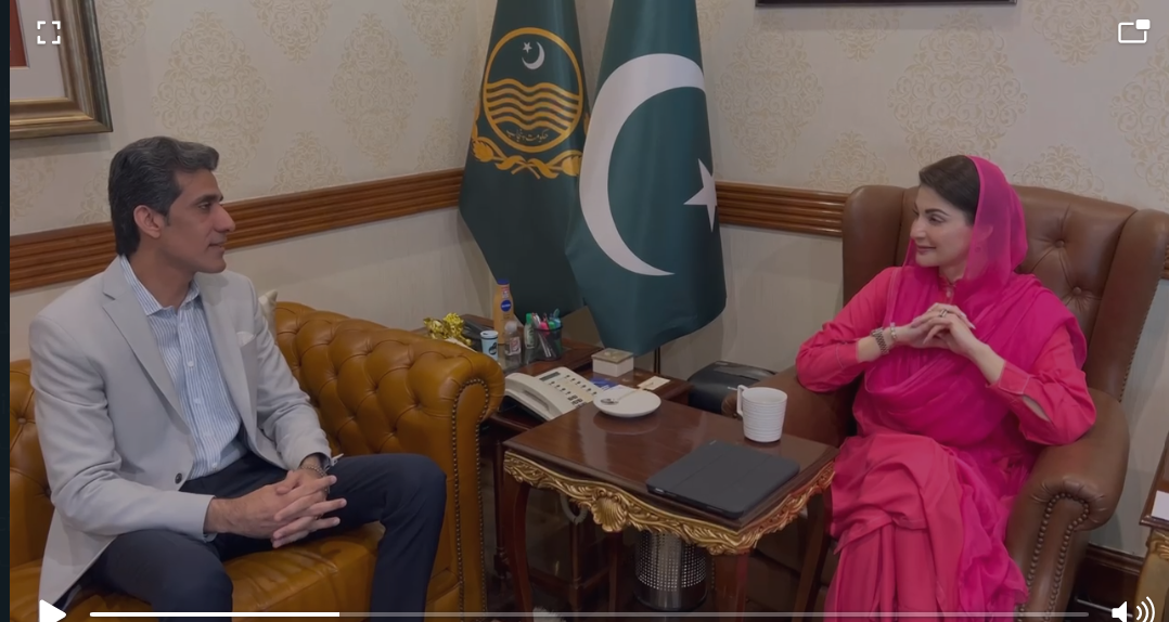 وزیر اعلیٰ پنجاب مریم نواز   سے  عون چوہدری کی ملاقات