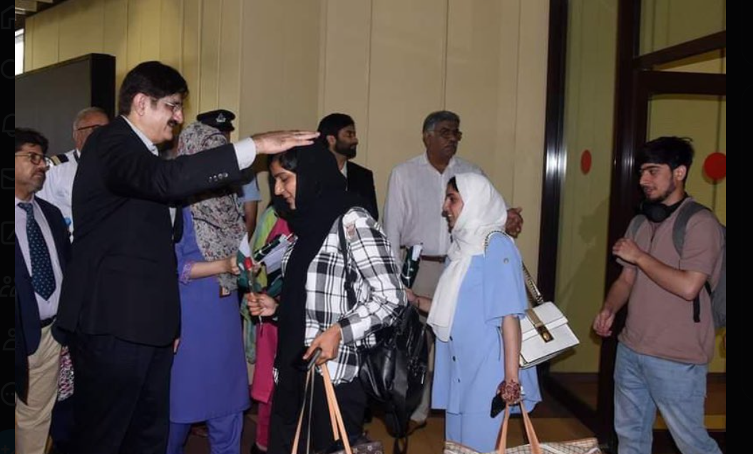 سندھ حکومت کی خصوصی پرواز،بشکیک سے طلبا کراچی پہنچ گئے