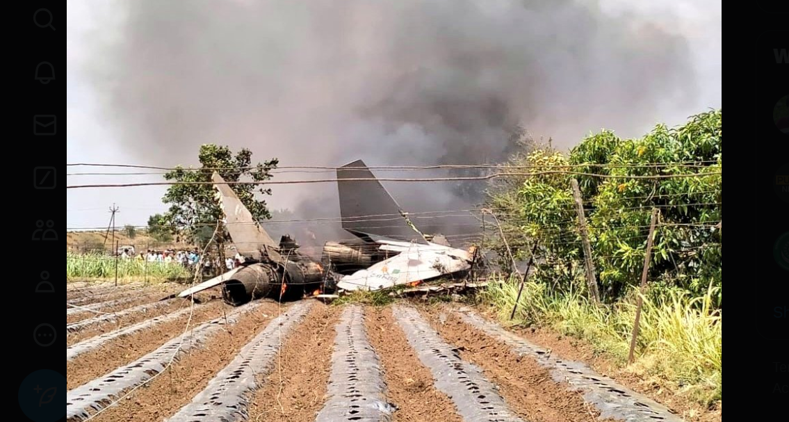 بھارتی فضائیہ کا جدید ترین سخوئی 30 طیارہ گر کر تباہ