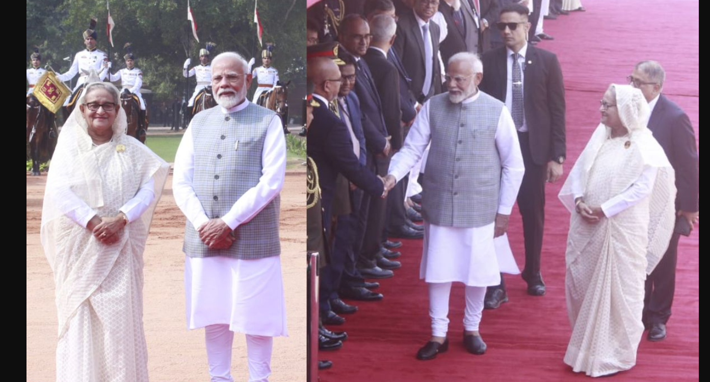 بنگلہ دیشی وزیراعظم حسینہ کا دورہ بھارت،مودی سے ملاقات