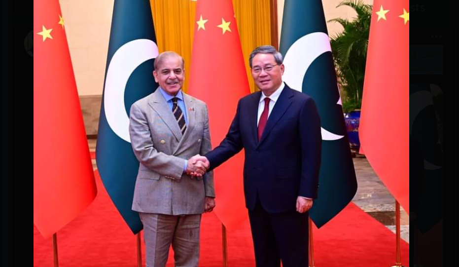 وزیراعظم شہباز شریف اور چینی وزیراعظم کی ملاقات