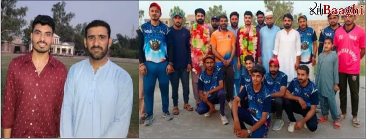 اوچ شریف: انٹرنیشنل کرکٹر حیدر علی  کی نیو کرکٹ اسٹیڈیم اوچ شریف آمد،خانزادہ کرکٹ اکیڈمی کا دورہ