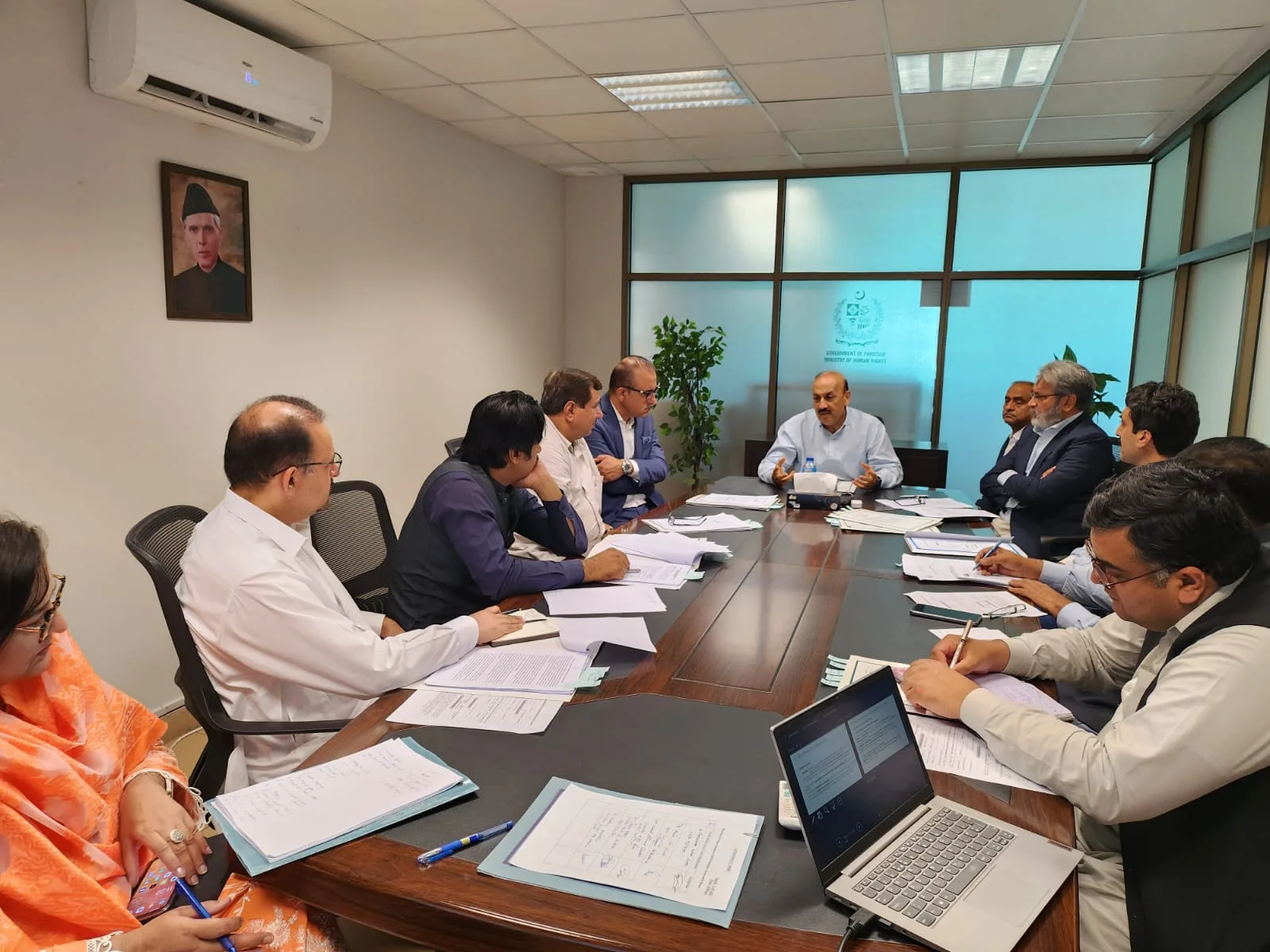 The Ministry of Human Rights moves to digitalise the disability certificate issuance mechanism for Persons with Disabilities (PWDs). This initiative aims to streamline the process, reduce delays, and enhance accessibility. A high-level meeting was held to discuss this initiative, attended by representatives from the Ministry of National Health Services, Regulations and Coordination, PIMS, Polyclinic, NIRM, Chairman Medical Assessment Board Dr. Faridullah Zimri, and ED SPRC.