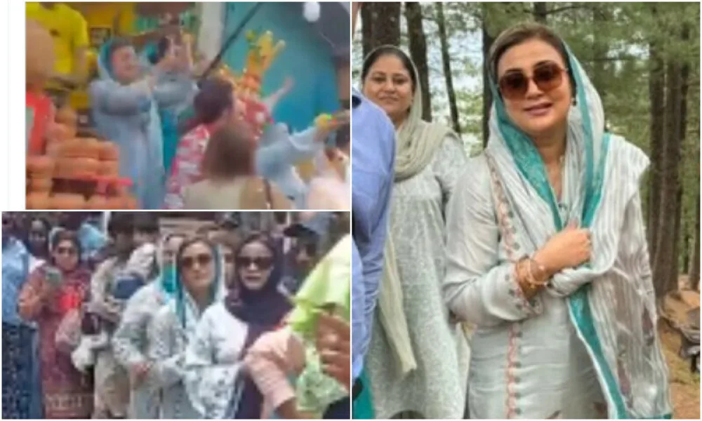 مری،عمران خان زندہ باد کے نعروں پر عظمیٰ بخاری  نے کہا، ادھر آکر لگاؤ