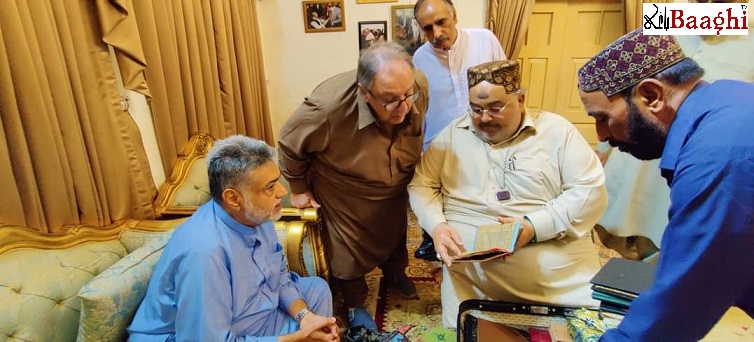 اوچ شریف : سید صمصام بخاری نے مخدوم سید افتخار الحسن گیلانی سے ملاقات کی