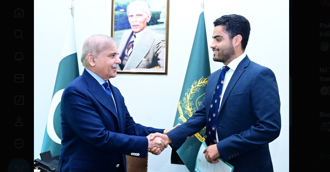 وزیراعظم   سے   آکسفورڈ یونین کے نو منتخب صدر اسرار خان کاکڑ کی ملاقات