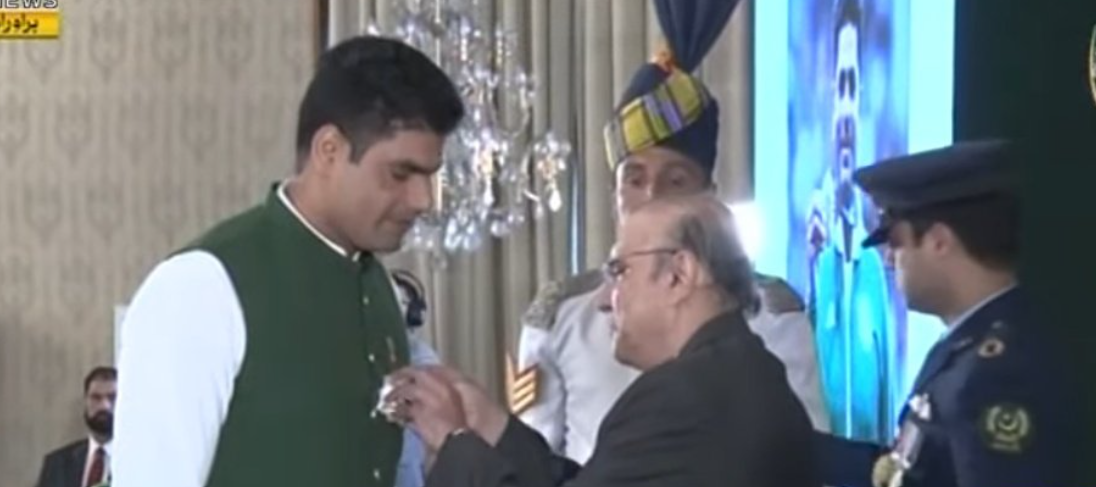 صدر مملکت نے ارشد ندیم کو ہلال امتیاز سے نواز دیا