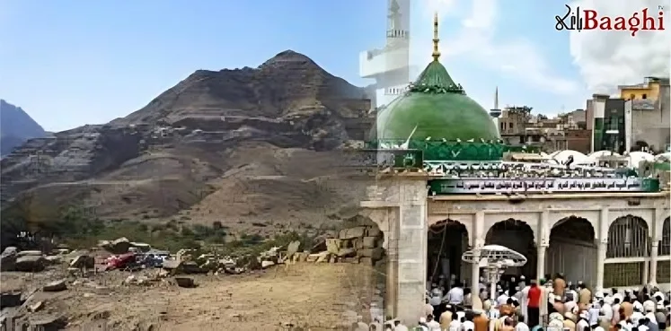 درگاہ شاہ نورانی روڈ کا پل سیلاب میں بہہ گیا، سینکڑوں زائرین پھنس گئے