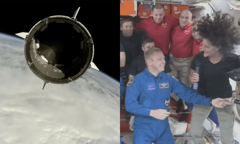 خلائی جہازتکنیکی خرابی کے باعث امریکی خلابازوں کو لئے بغیر زمین پر واپس